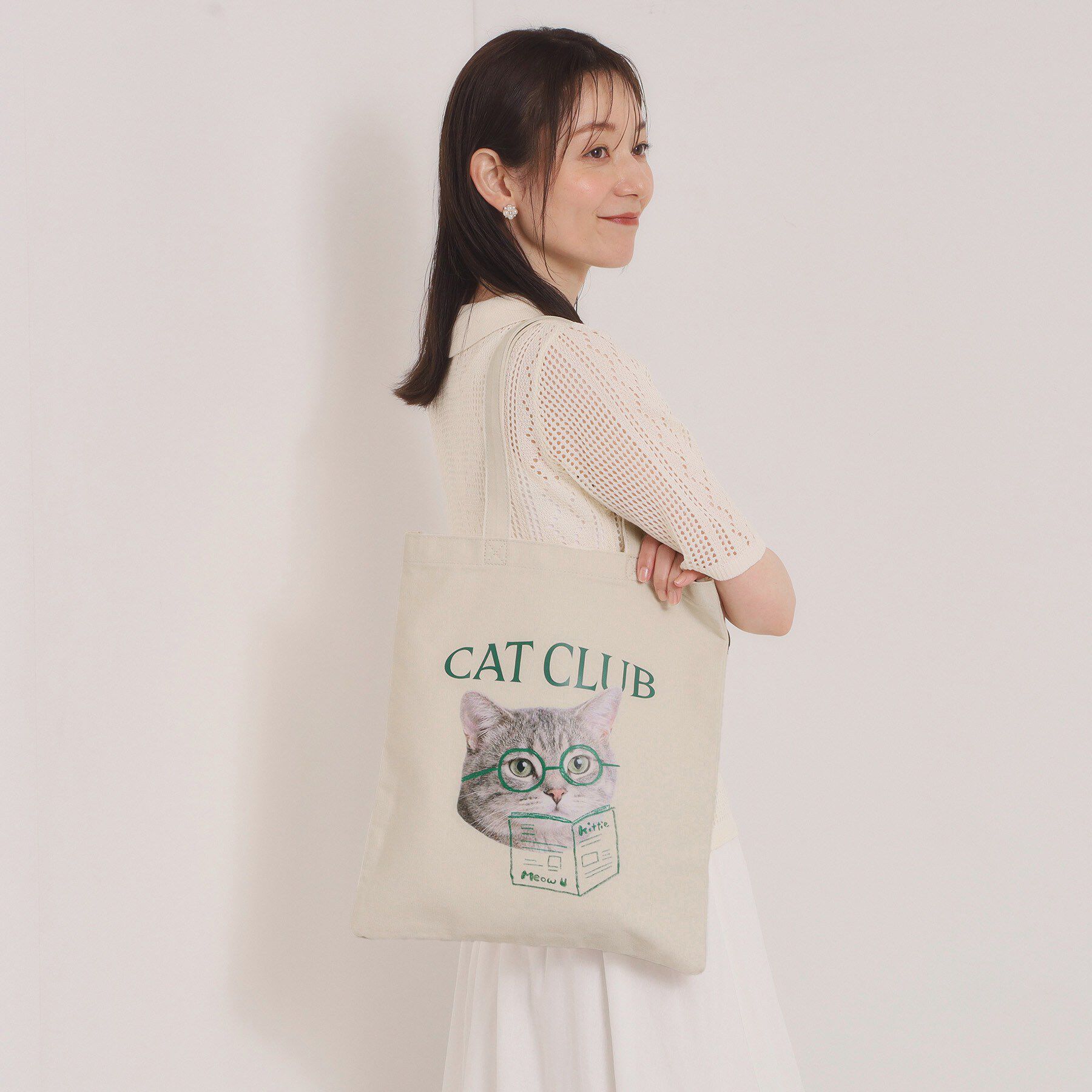 ITS&rsquo;DEMO「CAT CLUBキャンバストート」|トートバッグ|