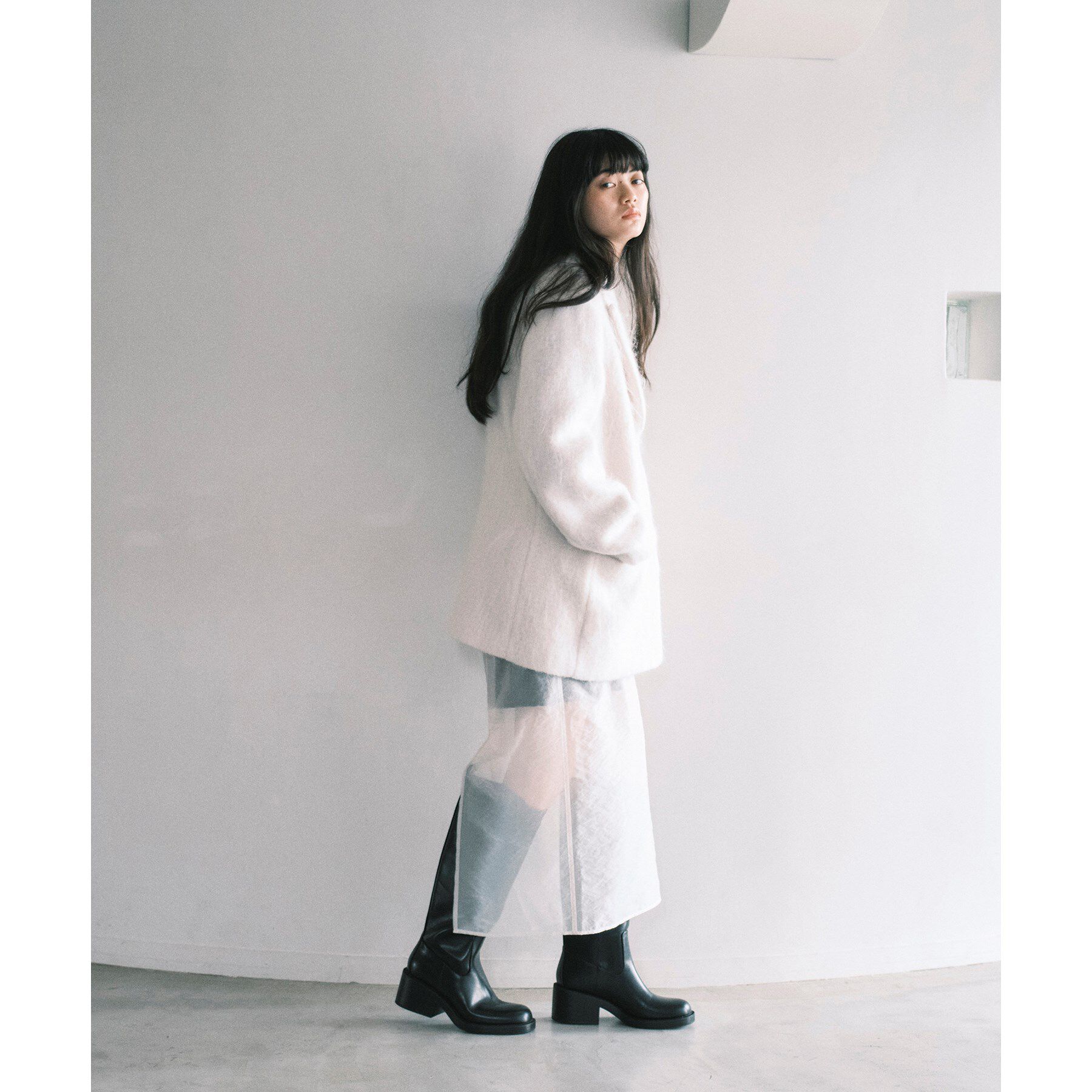 CODE A「reversible sheer skirt」|スカート|