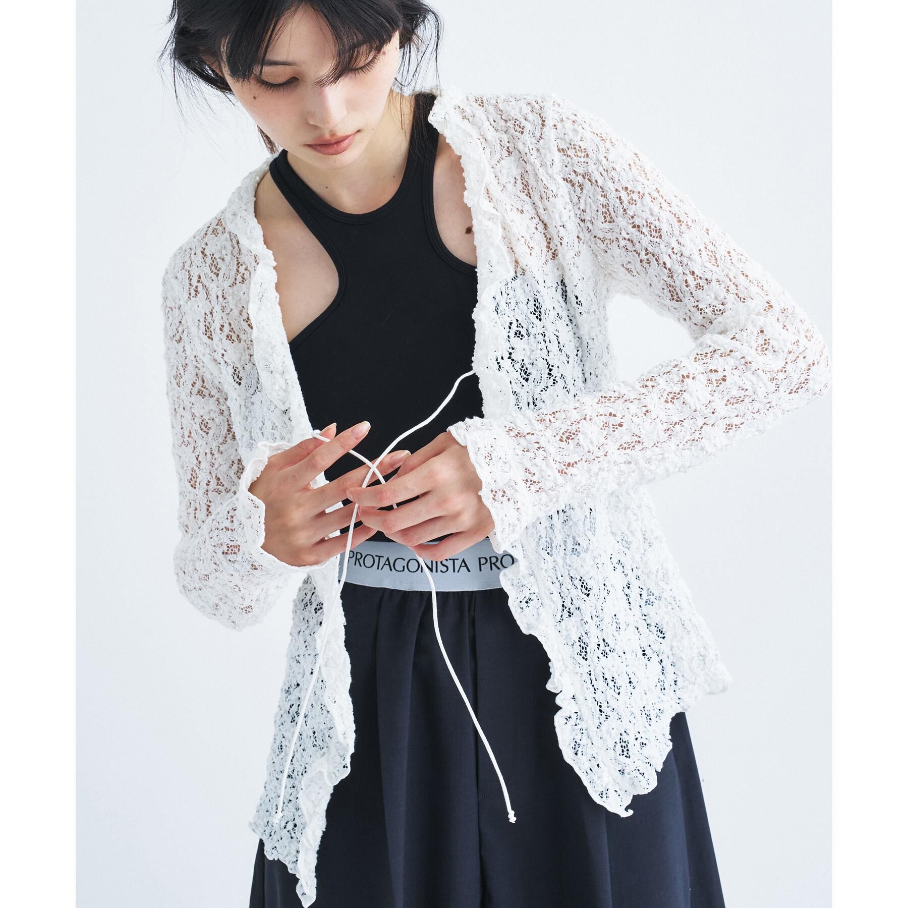 CODE A「【Re】fluffy lace blouse」|シャツ・ブラウス|