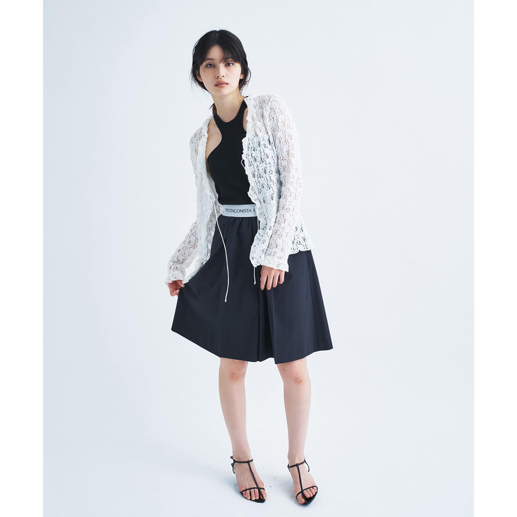 CODE A「【Re】fluffy lace blouse」|シャツ・ブラウス|