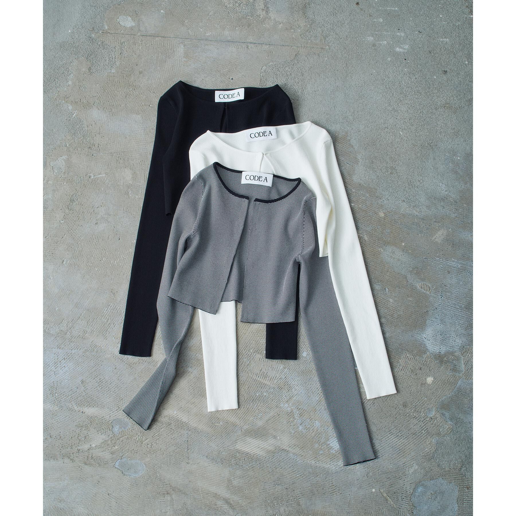 CODE A「【Re】stretch hook cardigan」|カーディガン|