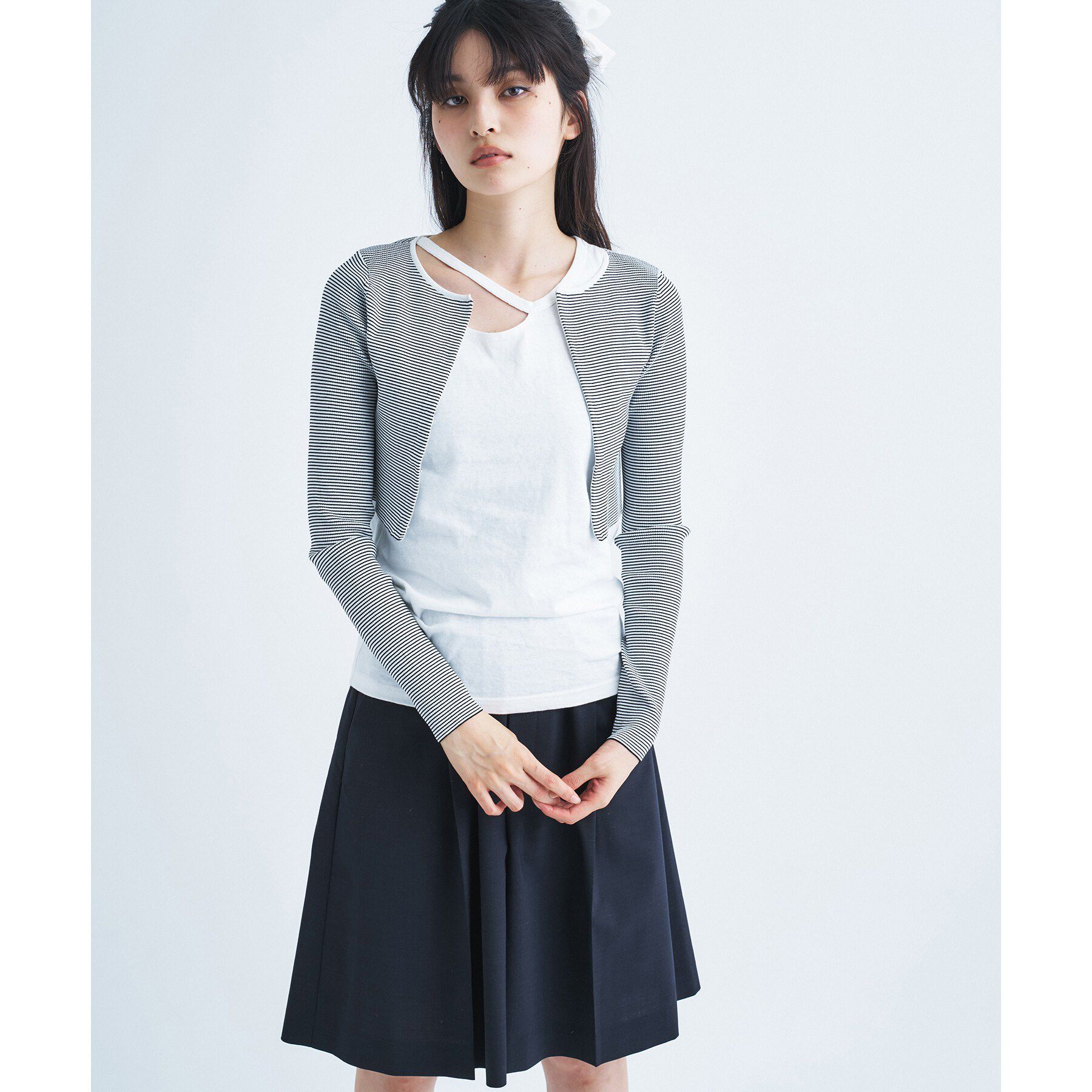 CODE A「【Re】stretch hook cardigan」|カーディガン|