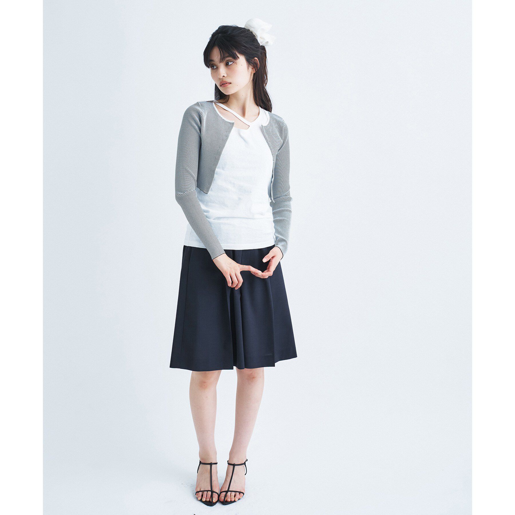 CODE A「【Re】stretch hook cardigan」|カーディガン|