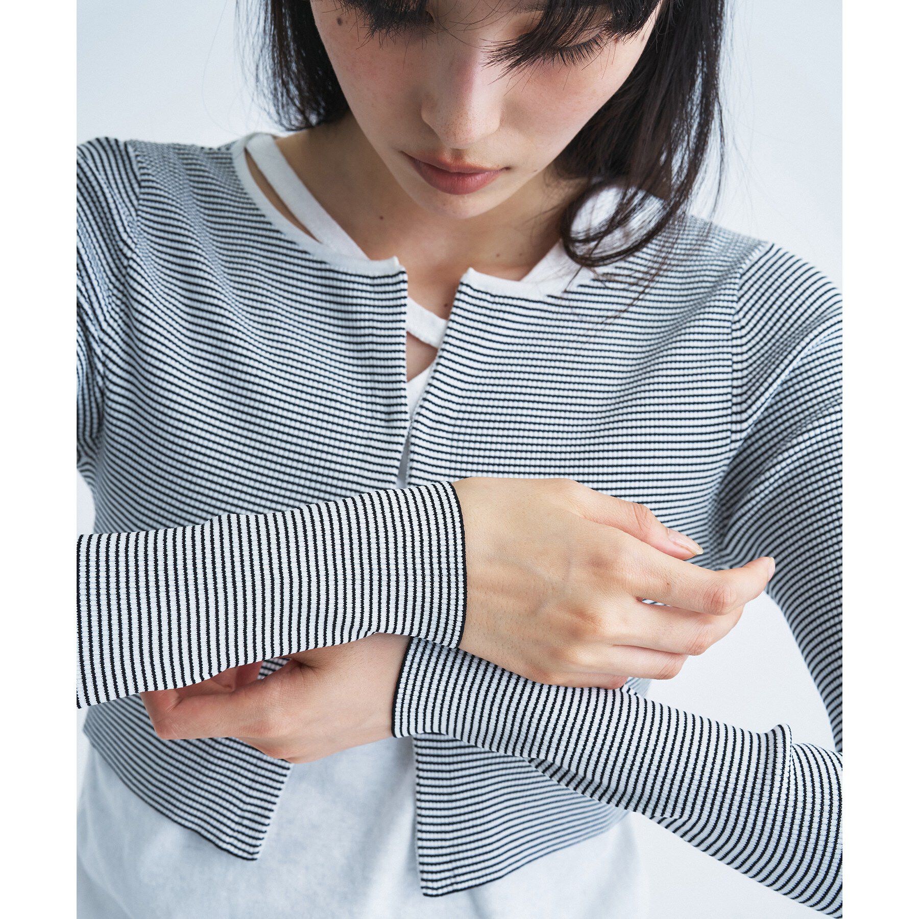 CODE A「【Re】stretch hook cardigan」|カーディガン|