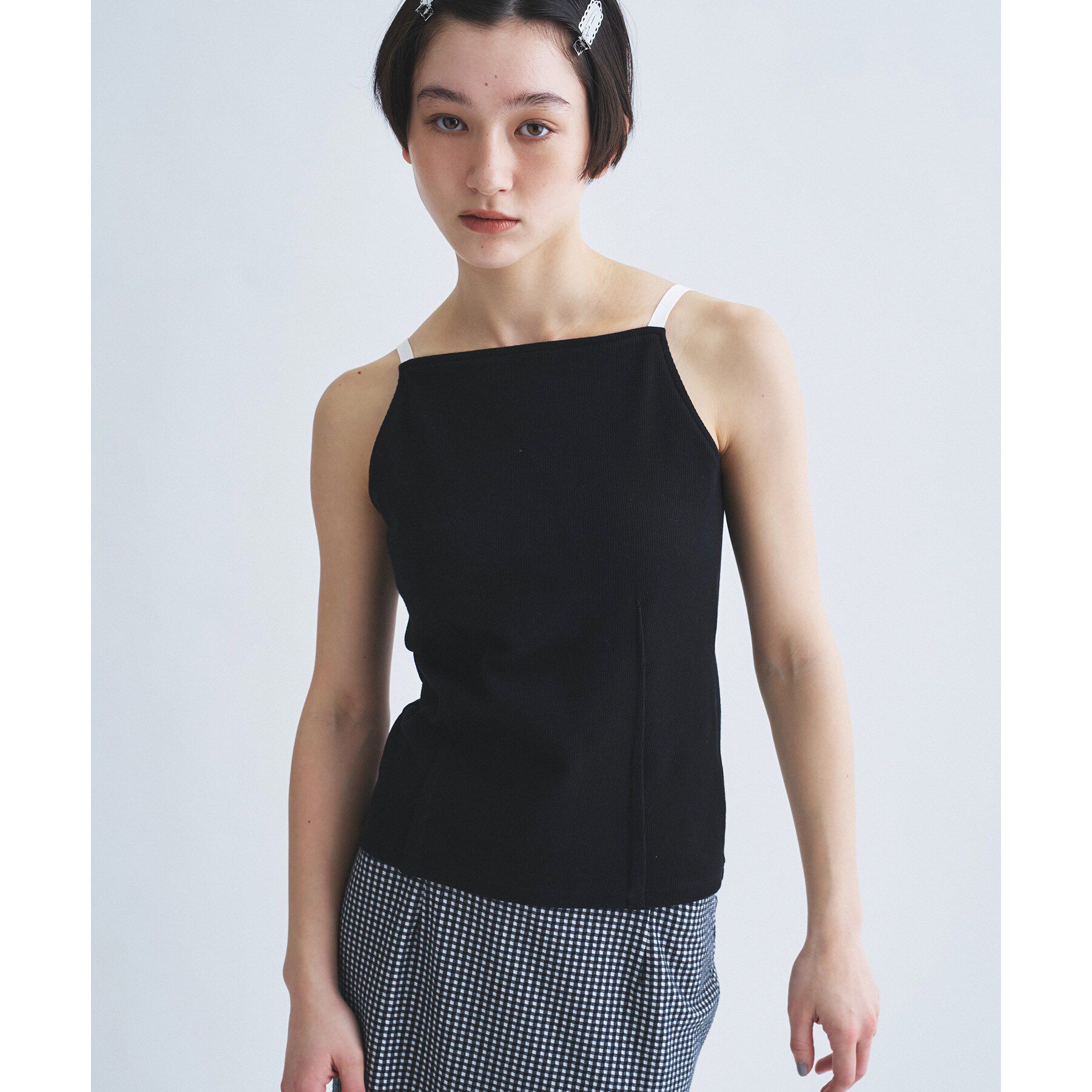 CODE A「【Cup-in】edge line camisole」|キャミソール|