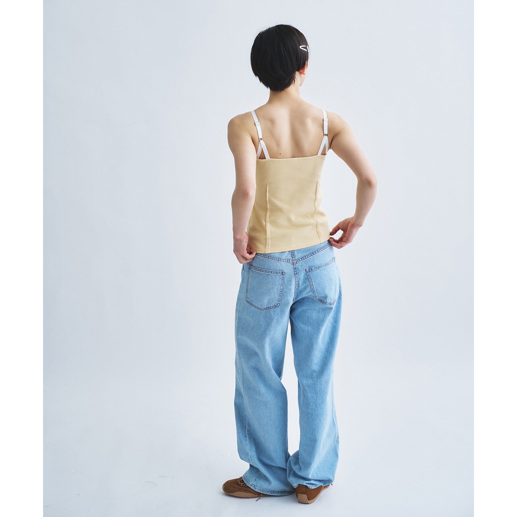 CODE A「【Cup-in】edge line camisole」|キャミソール|