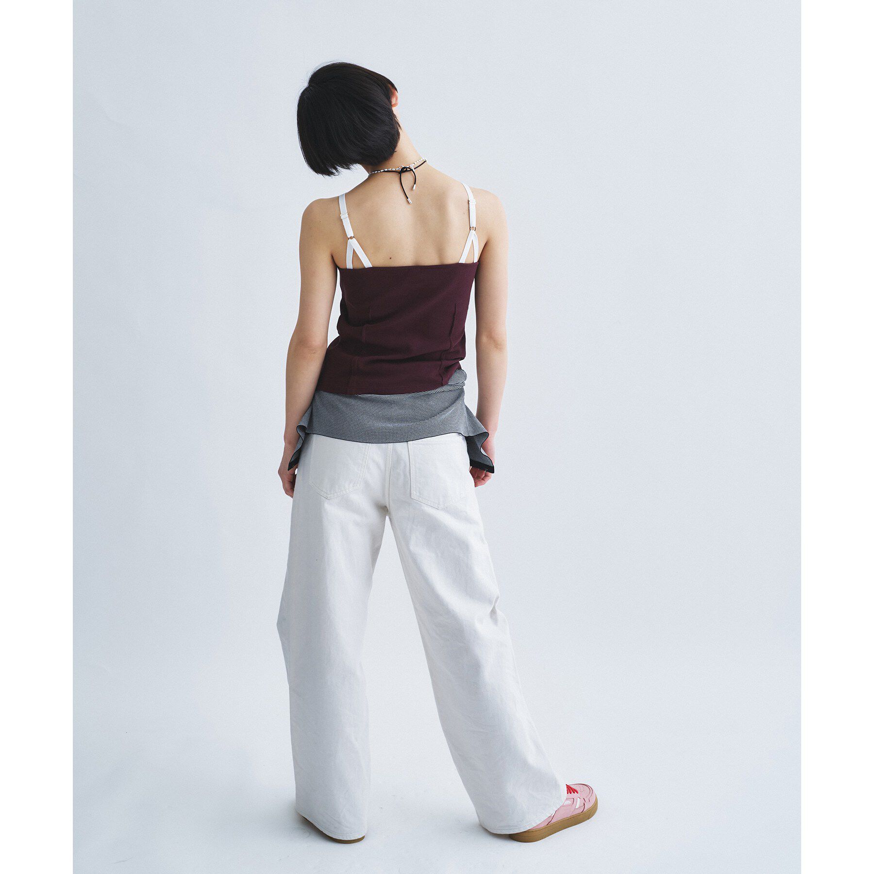 CODE A「【Cup-in】edge line camisole」|キャミソール|