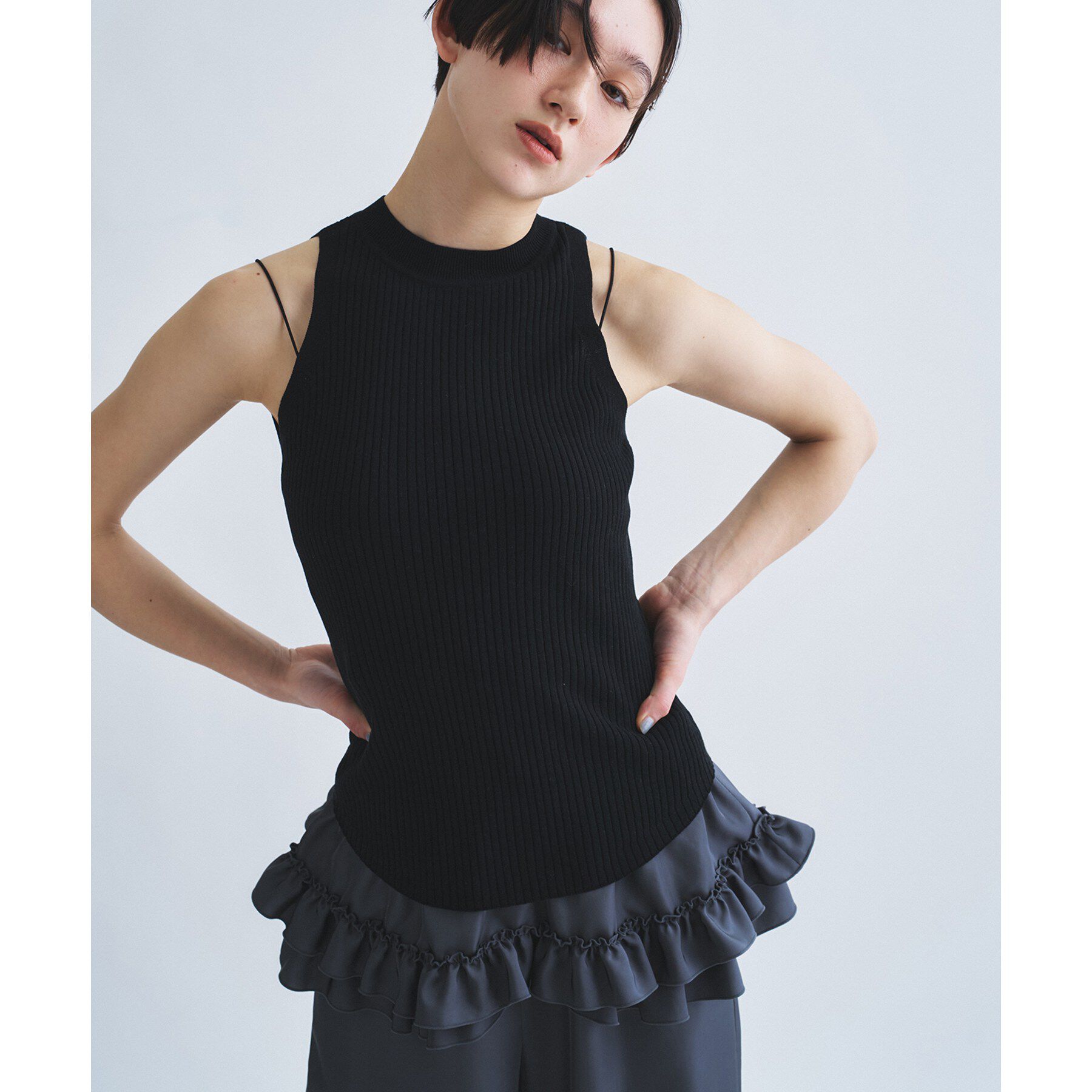 CODE A「rib highneck pullover」|ニット・セーター|