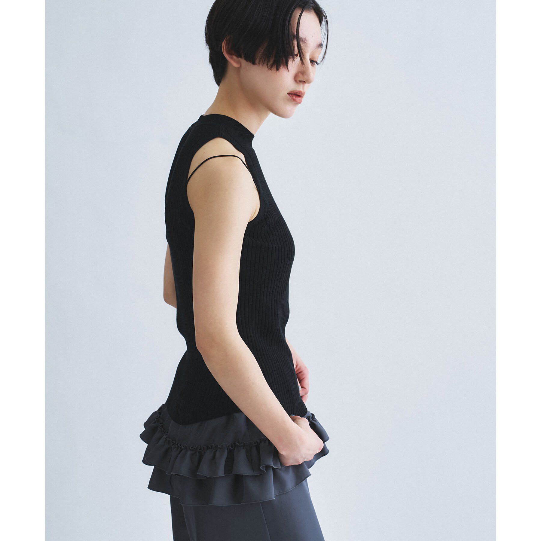 CODE A「rib highneck pullover」|ニット・セーター|