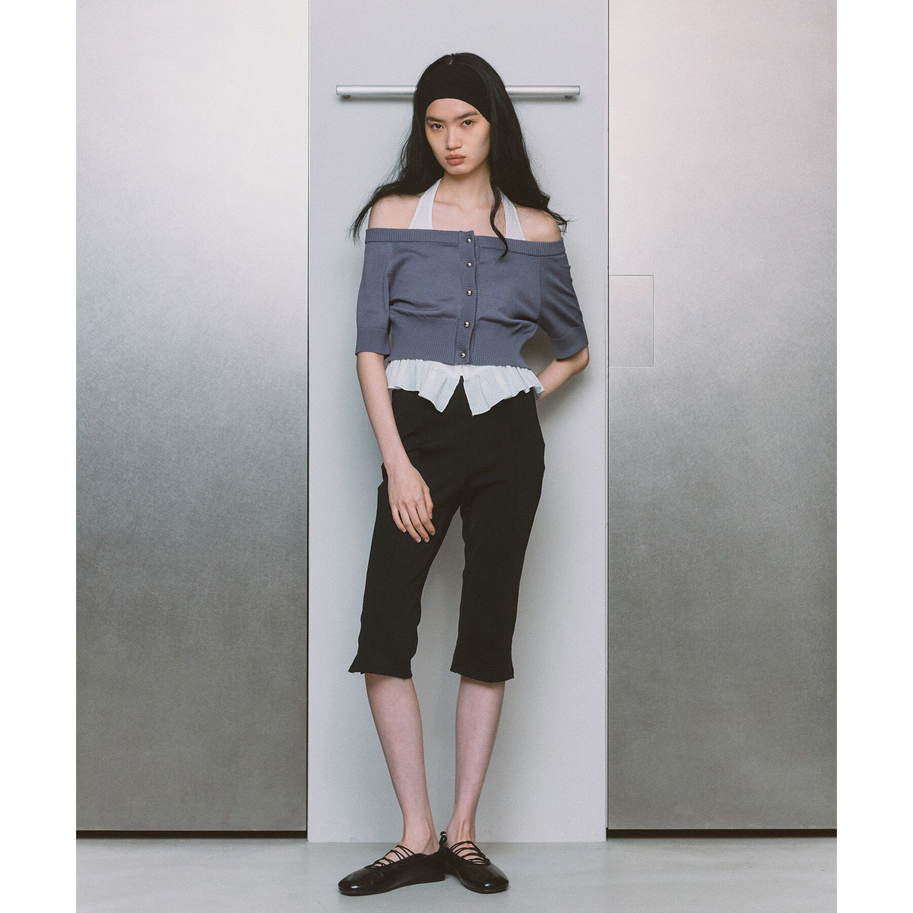 CODE A「design knit short cardigan」|カーディガン|