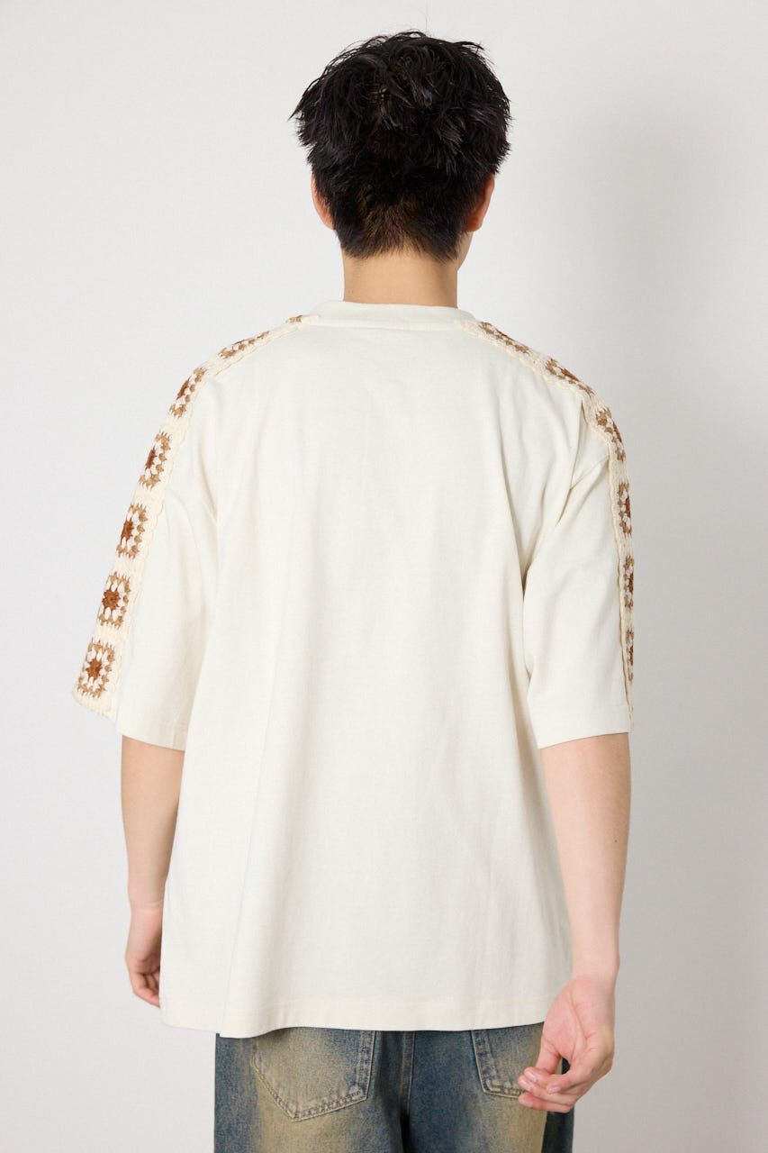 RODEO CROWNS「クロシェラインヘンリーTシャツ」|Tシャツ・カットソー|