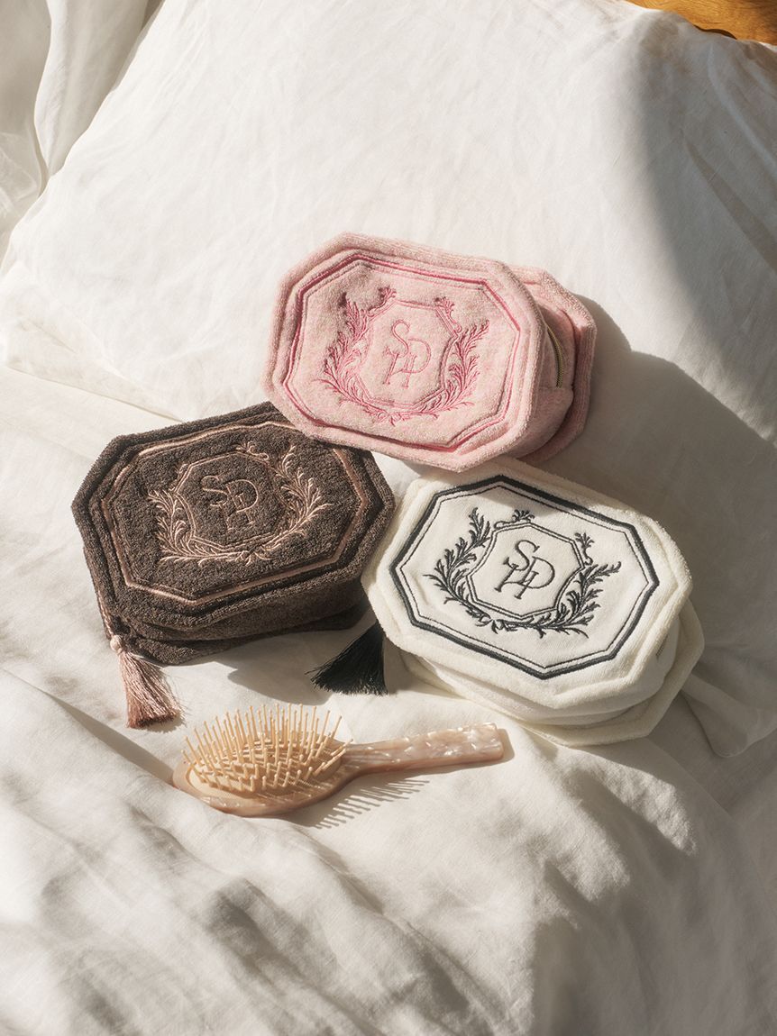 SNIDEL HOME「【sorbet light】エンブレムパイルポーチ」|ポーチ|