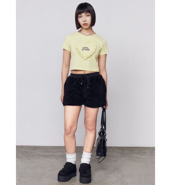 EMODA「ハートフリルロゴTシャツ」|Tシャツ・カットソー|