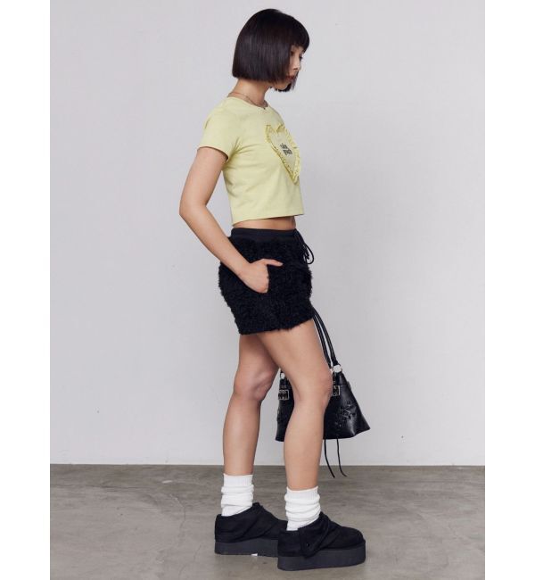 EMODA「ハートフリルロゴTシャツ」|Tシャツ・カットソー|
