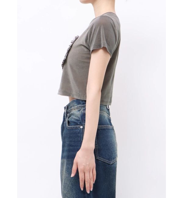 EMODA「ハートフリルロゴTシャツ」|Tシャツ・カットソー|