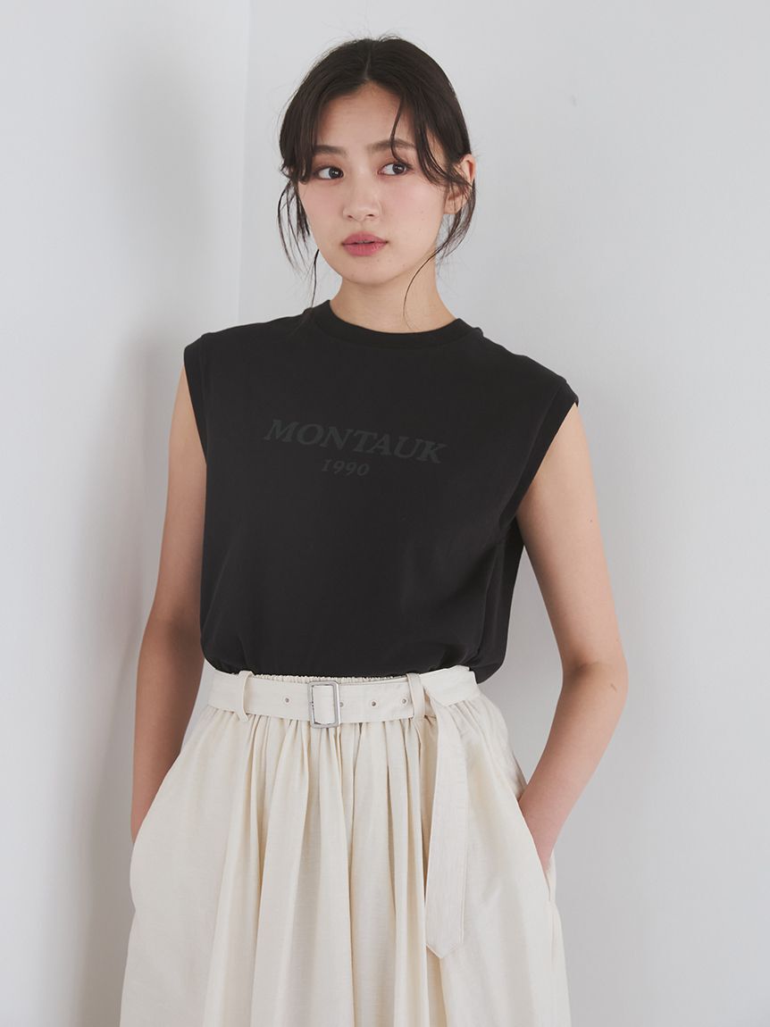 Mila Owen「グラフィックノースリーブＴシャツ」|Tシャツ・カットソー|