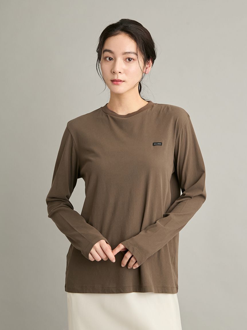 Mila Owen「強撚天竺シアー長袖カットソー」|Tシャツ・カットソー|