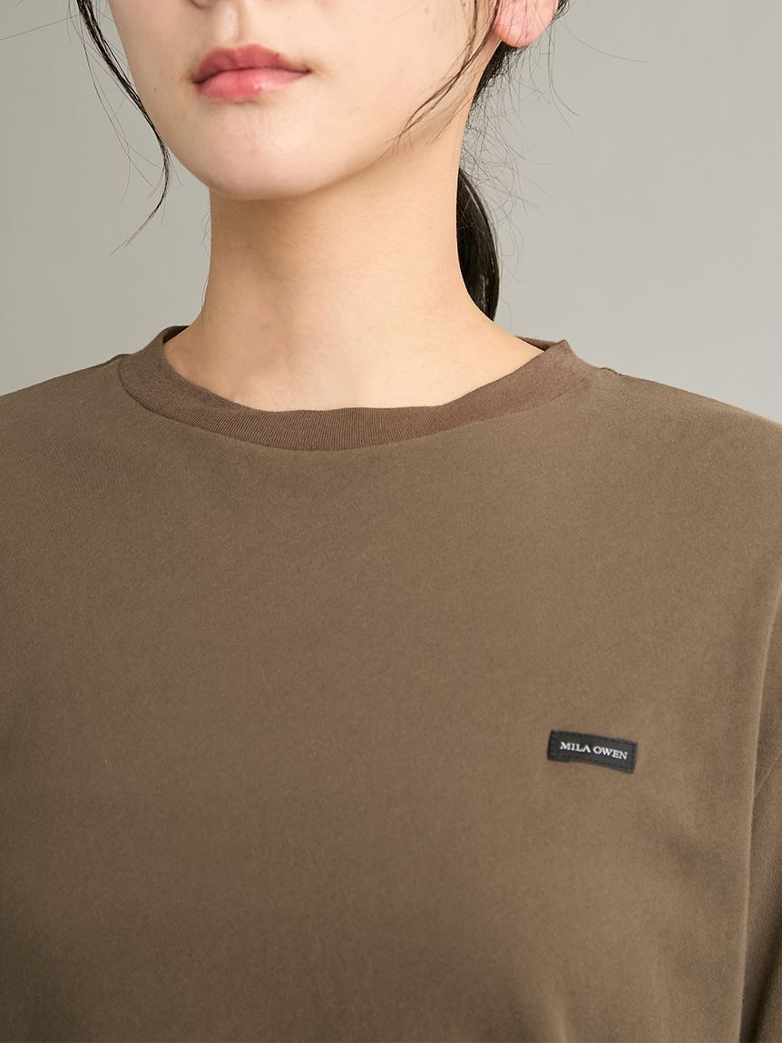 Mila Owen「強撚天竺シアー長袖カットソー」|Tシャツ・カットソー|