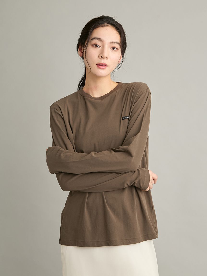 Mila Owen「強撚天竺シアー長袖カットソー」|Tシャツ・カットソー|