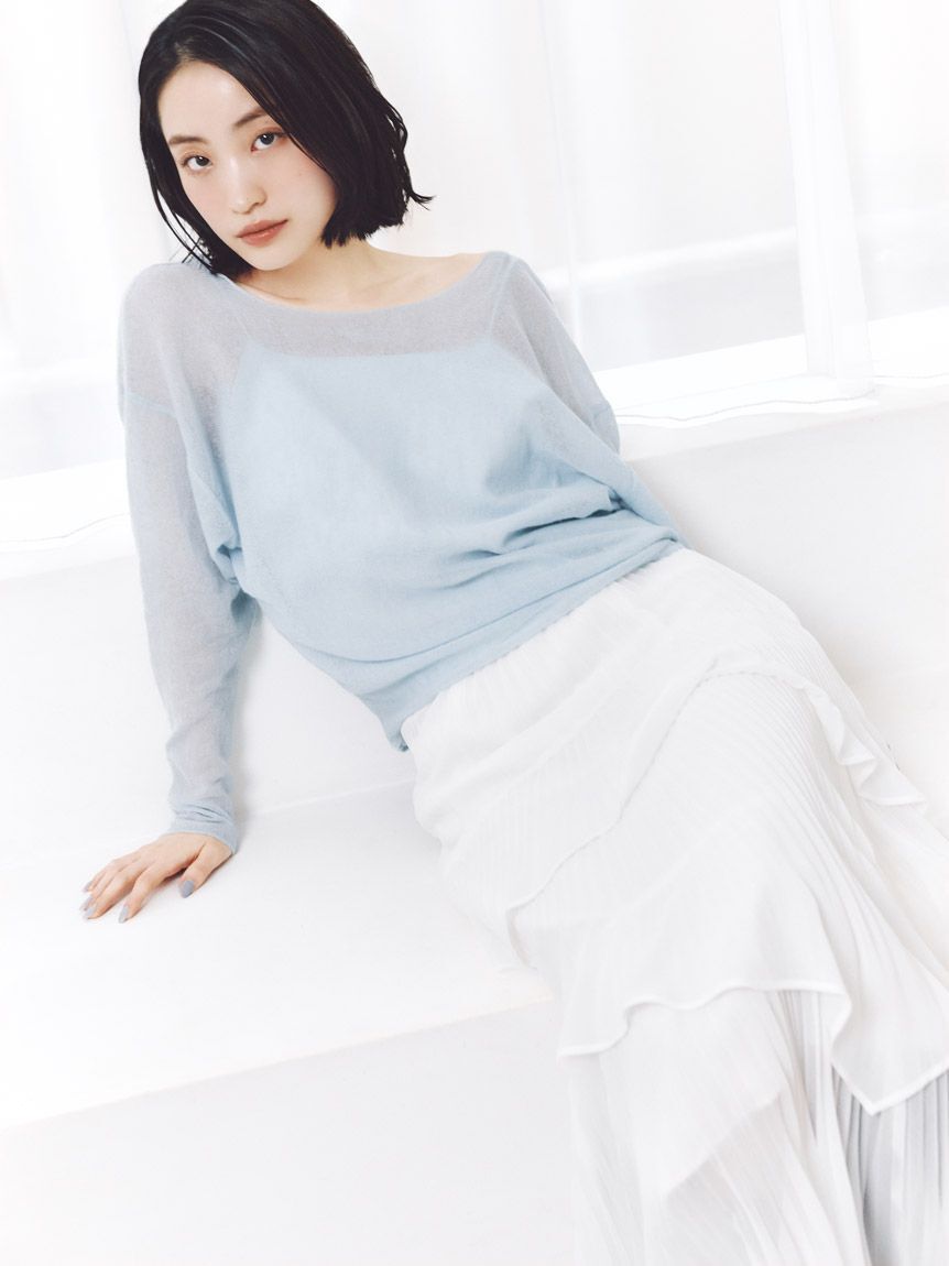 SNIDEL「2WAYベビーアルパカニットプルオーバー」|ニット・セーター|LBLU
