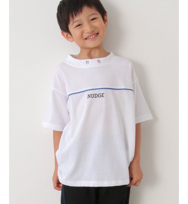 ikka kids「ルーイカラー胸パイピングTシャツ（120~160cm）」|Tシャツ・カットソー|
