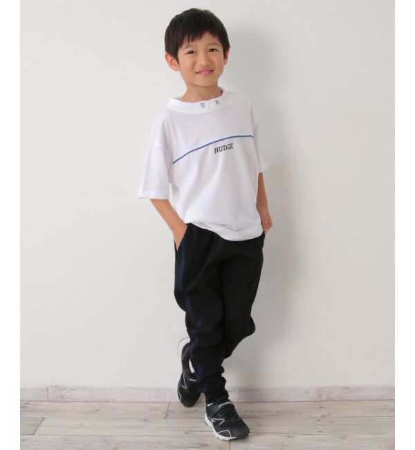 ikka kids「ルーイカラー胸パイピングTシャツ（120~160cm）」|Tシャツ・カットソー|