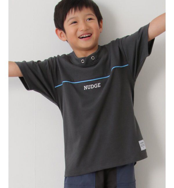 ikka kids「ルーイカラー胸パイピングTシャツ（120~160cm）」|Tシャツ・カットソー|
