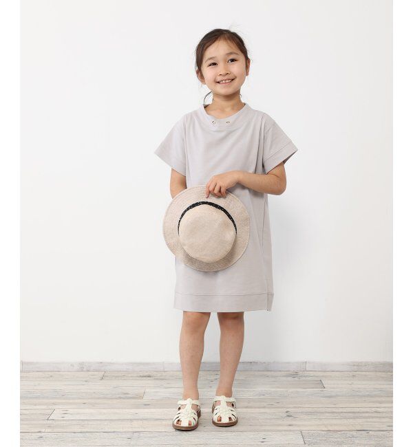 ikka kids「鹿の子ワイドネックワンピース（120~160cm）」|スカート|