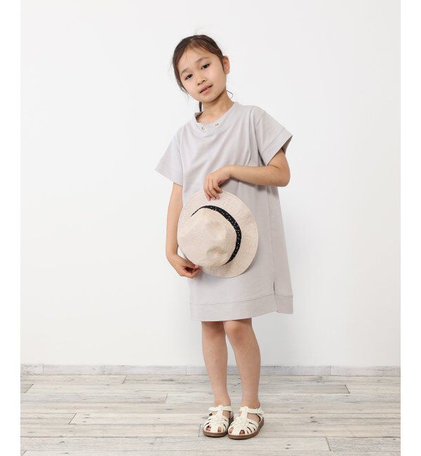 ikka kids「鹿の子ワイドネックワンピース（120~160cm）」|スカート|