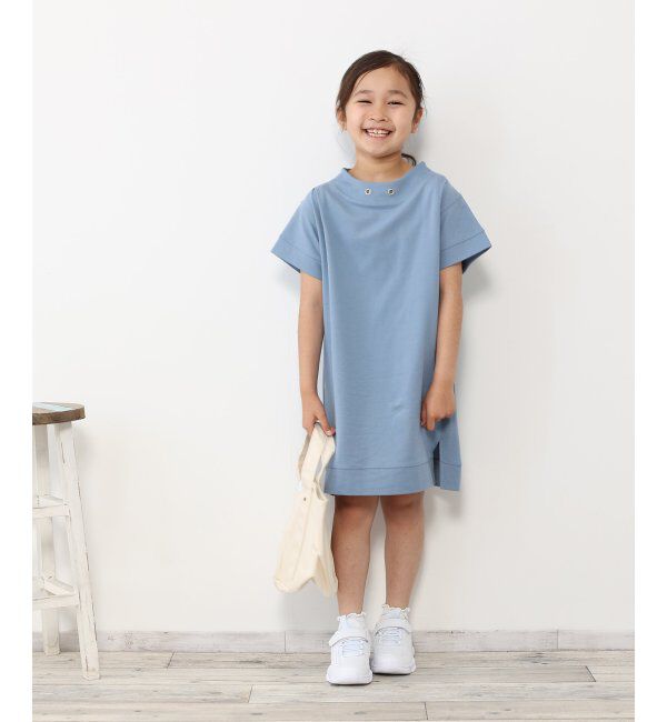ikka kids「鹿の子ワイドネックワンピース（120~160cm）」|スカート|
