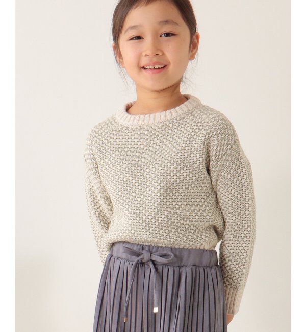 ikka kids「【親子おそろい】幾何ジャガードニットプルオーバー（120~160cm）」|その他|オリーブ