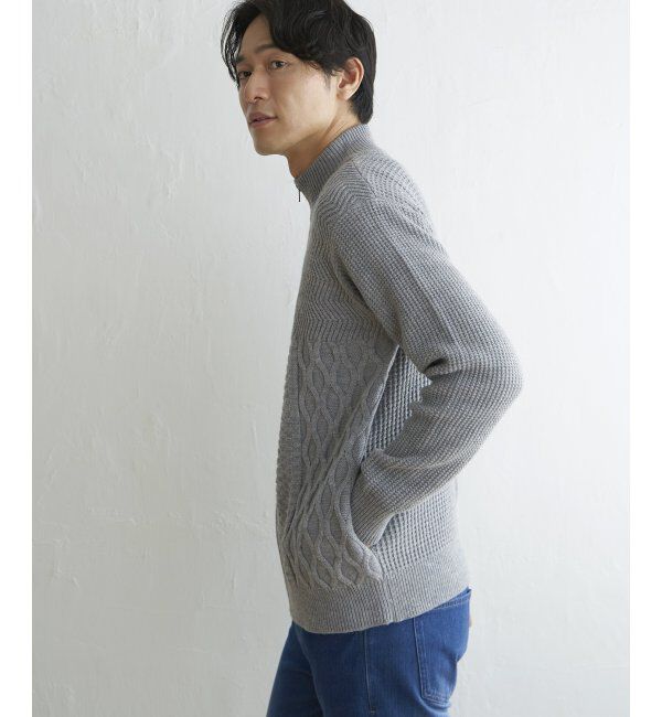 ikka「ジャガードドライバーズニット」|その他|