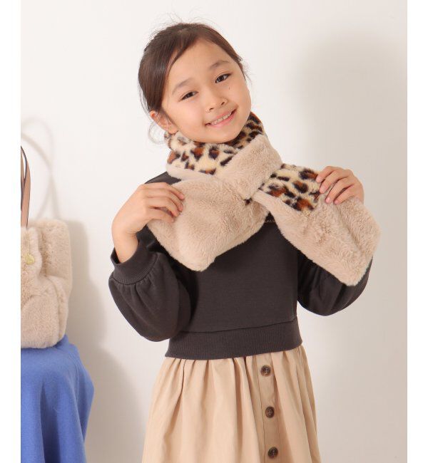 ikka kids「フェイクファー切り替えマフラー」|その他|