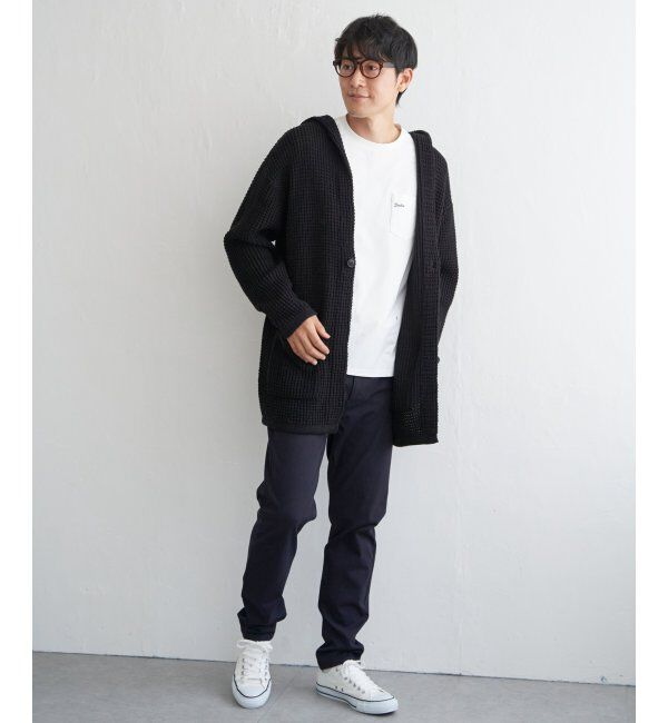 ikka「【洗える】ワッフルニットフーディガン」|その他|
