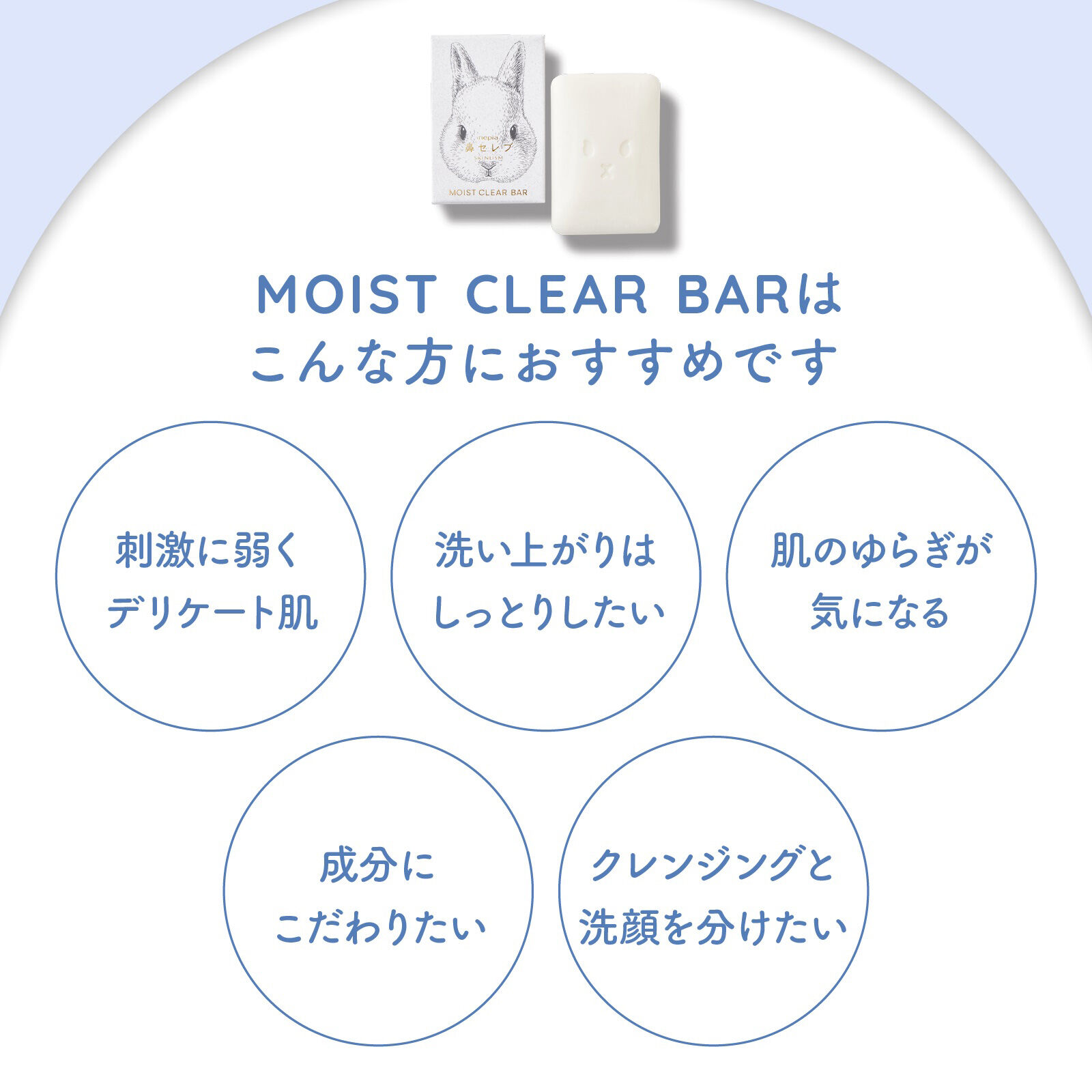  「ネピア ネピア鼻セレブSKINLISM MOIST CLEAR BAR (1個（75g）)」|洗顔料|