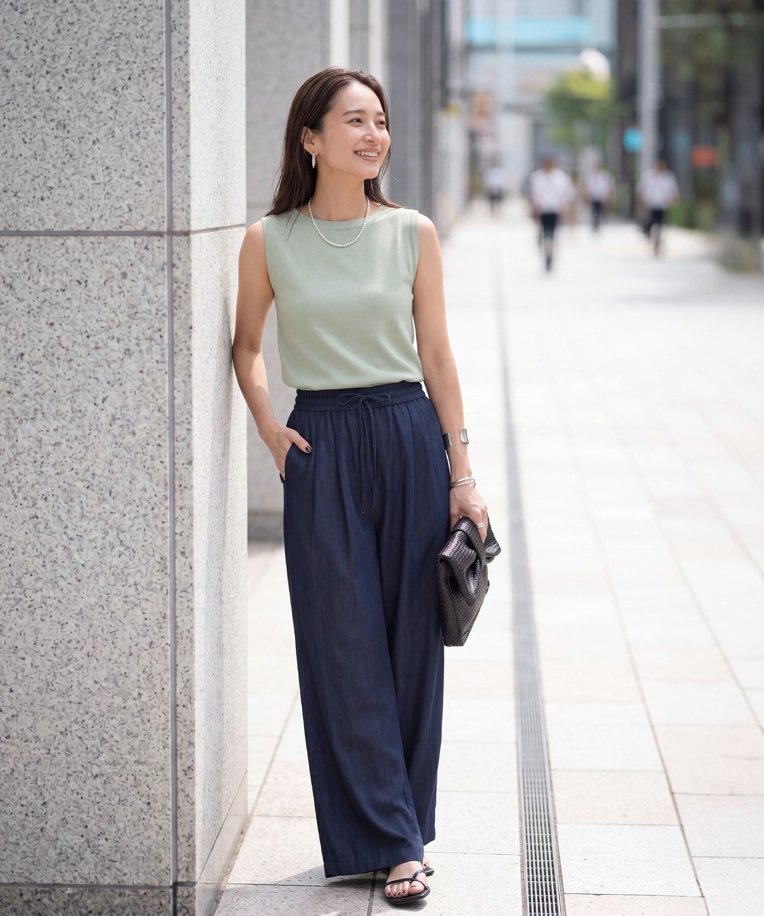STYLE DELI「涼しいシボ入りリラックスパンツ」|その他|