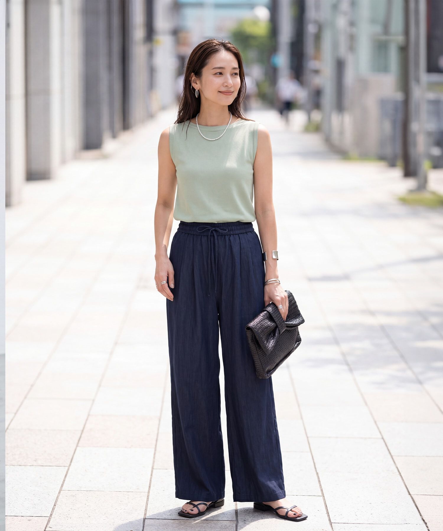 STYLE DELI「涼しいシボ入りリラックスパンツ」|その他|
