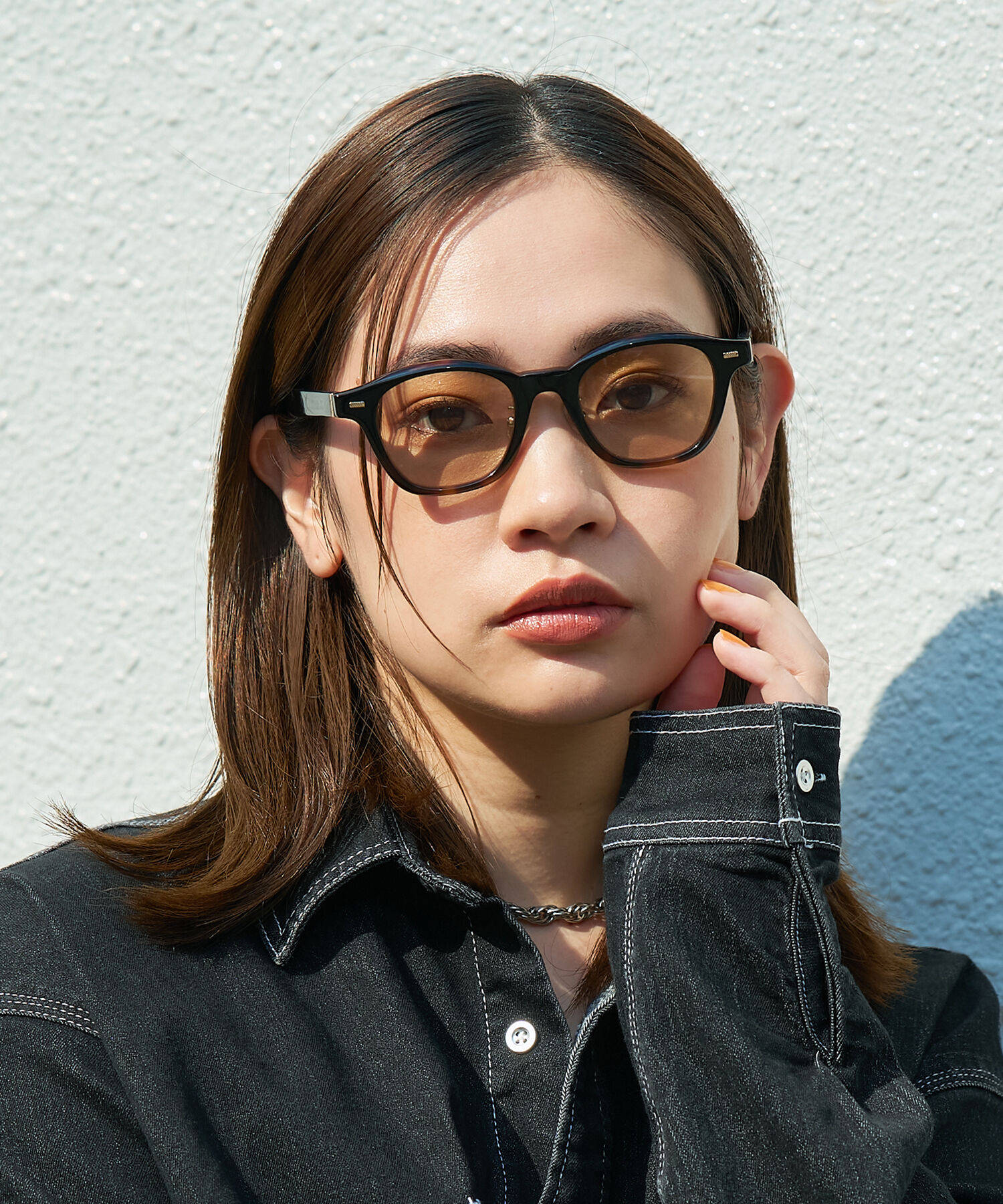  「【WEB限定】Zoff｜STUDIO SEVEN｜ウェリントン型 サングラス｜太縁フレーム」|サングラス|