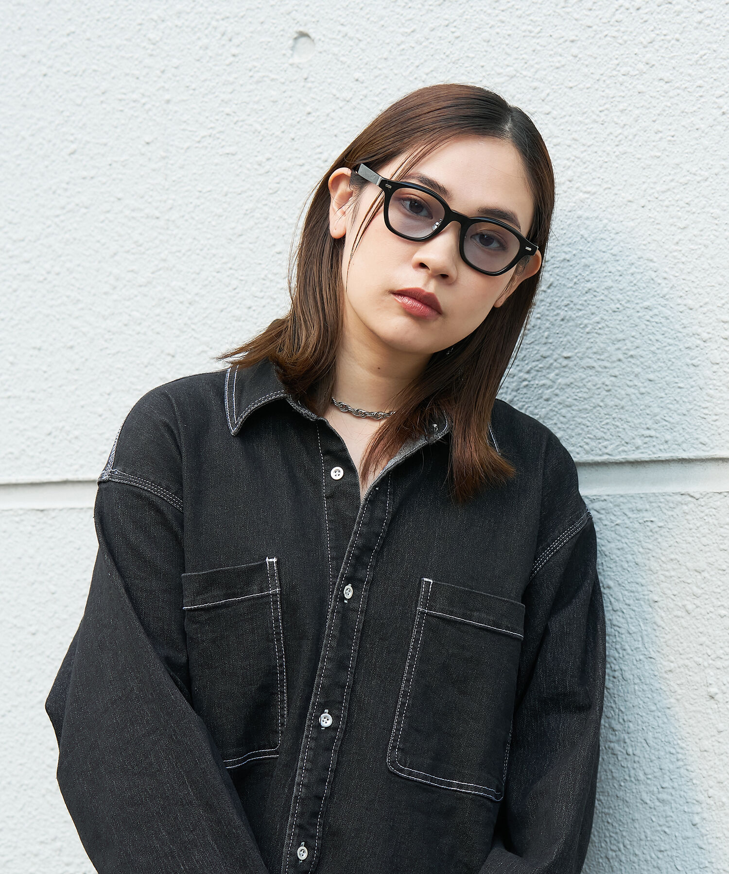  「【WEB限定】Zoff｜STUDIO SEVEN｜ウェリントン型 サングラス｜太縁フレーム」|サングラス|