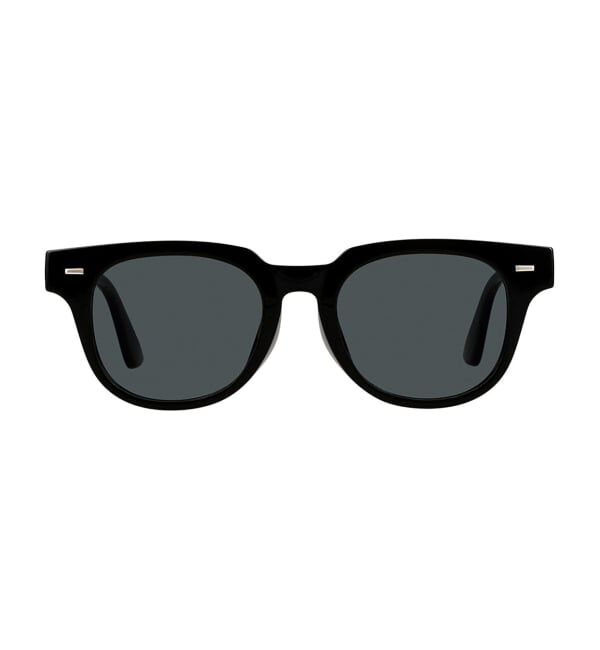  「SUNCUTGlasses/UV100%CUT ウェリントン型 サングラス [度無し専用] 黒縁 紫外線対策 UVカット」|サングラス|