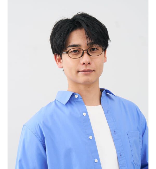  「 オーバル型 メガネ | 太縁フレーム 軽量 眼鏡 伊達めがね 度付き FASHION レンズ交換券付」|メガネ|