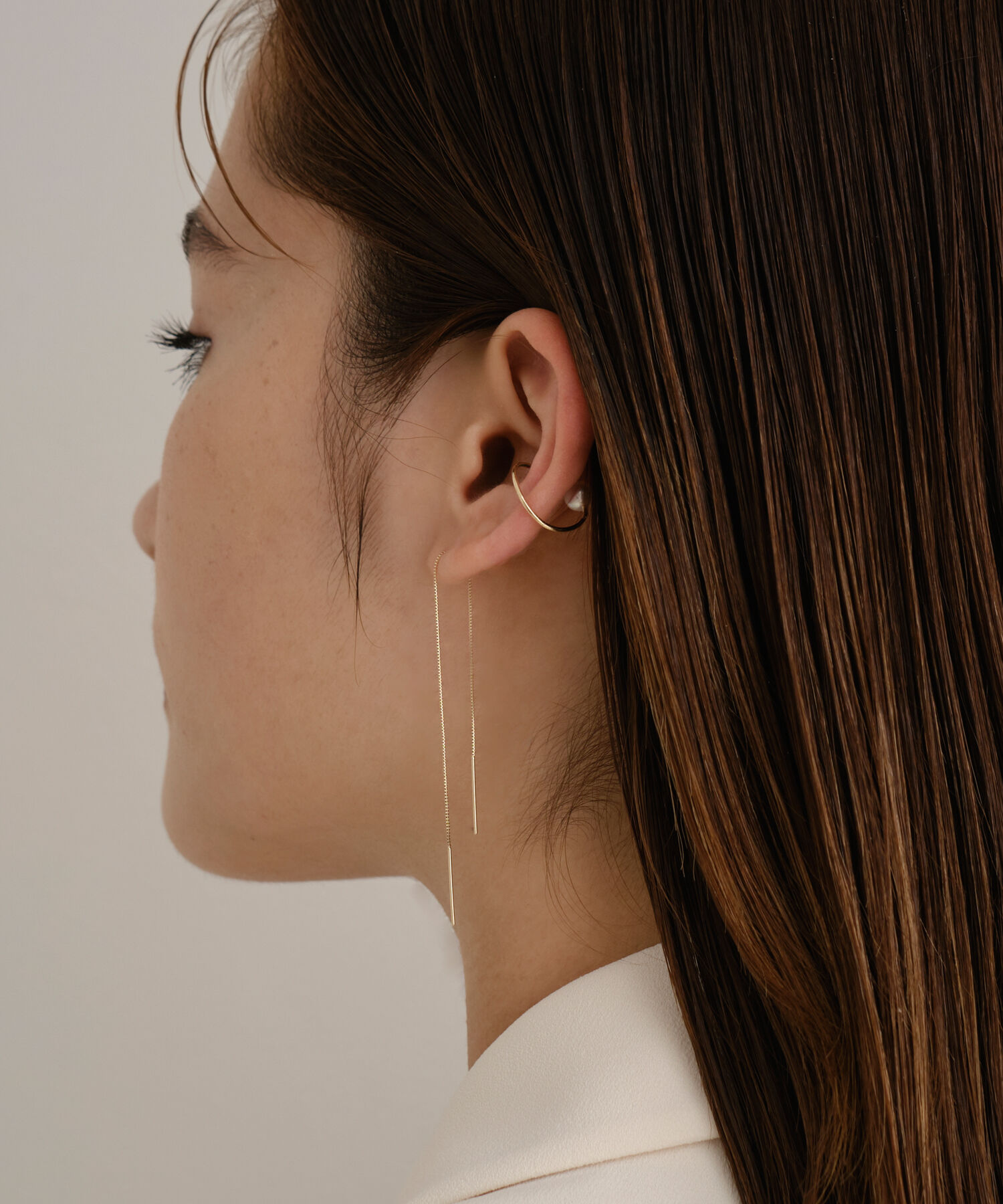 JUPITER「【K10】ロングチェーンアメリカンピアス」|ピアス|