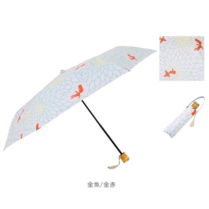 BACKYARD FAMILY「折りたたみ傘 レディース かわいい 通販 晴雨兼用 おしゃれ 50cm 6本骨 円形手元」|傘|