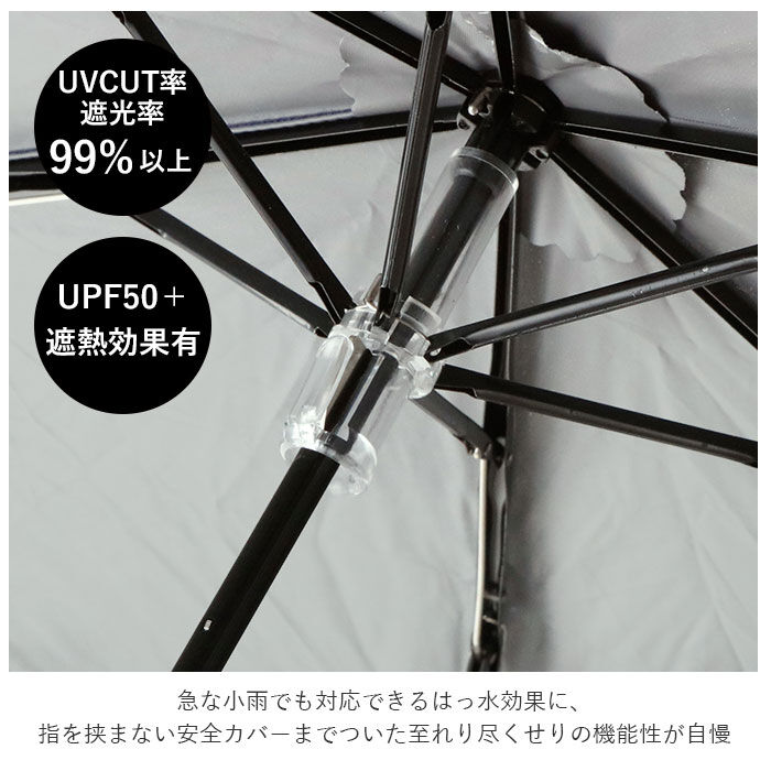 BACKYARD FAMILY「折りたたみ傘 レディース かわいい 通販 晴雨兼用 おしゃれ 50cm 6本骨 円形手元」|傘|