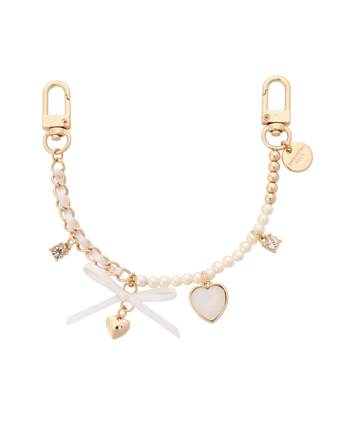 Samantha Vega「チェーンリボンチャーム」|チャーム・キーホルダー|ホワイト