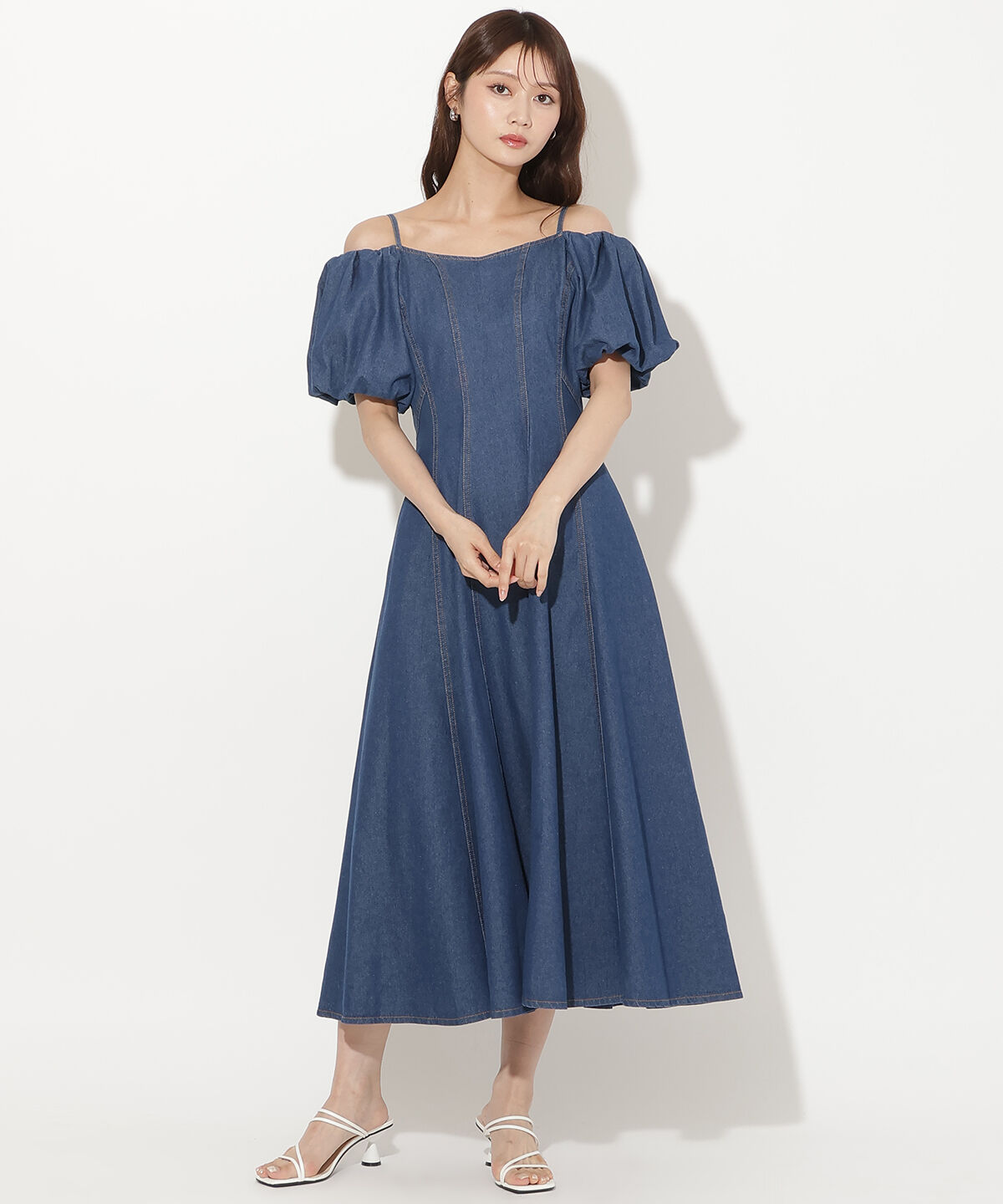 アンドクチュール「2WAYライトデニムワンピース」|ワンピース|