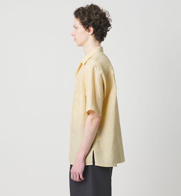 UNITED ARROWS「＜District＞リネン オックスフォード オープンカラーシャツ」|シャツ・ブラウス|