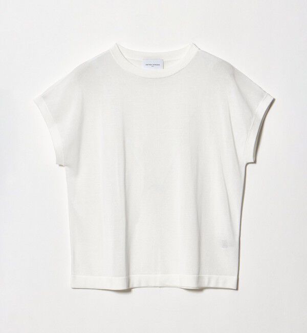 UNITED ARROWS「ミニハイネック フレンチスリーブ ニット -ウォッシャブル-」|ニット・セーター|