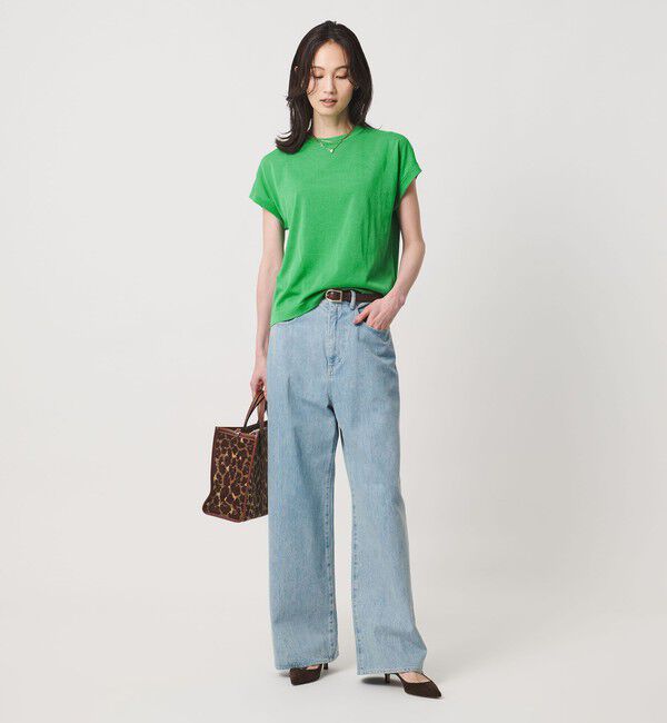 UNITED ARROWS「ミニハイネック フレンチスリーブ ニット -ウォッシャブル-」|ニット・セーター|
