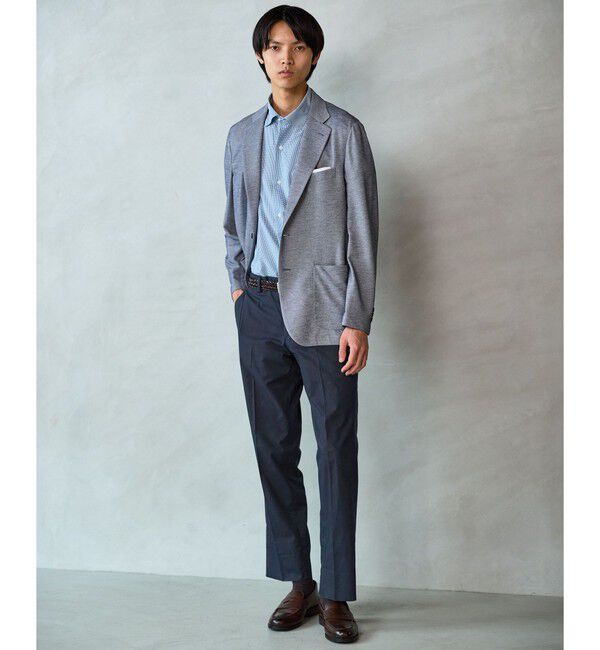 UNITED ARROWS green label relaxing「ポリエステル ジャージ カノコ 2B ジャケット -ウォッシャブル・ストレッチ・吸水速乾-」|テーラードジャケット|